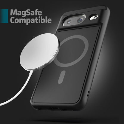 Encased Wallet Case for Google Pixel 8 with Removable Card Holder, Black (Compatible with MagSafe)