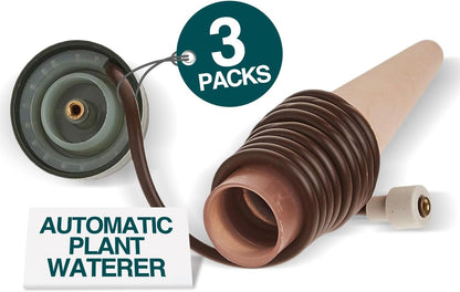 Blumat Classic Automatic Self Watering Plant Stakes (3 Pack) | Vacation Plant Watering Spikes | Houseplant Water Care for Indoor or Outdoor Plants