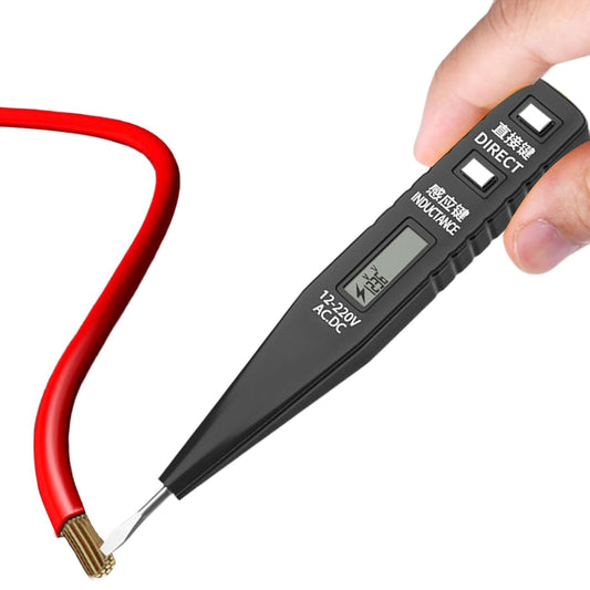 Voltage Tester, Screwdriver Electricity Detector, 2-in-1 High Torque Tool with Live Wire Checker, Electrical Current Sensor for Home Safety, Circuit Maintenance, Use
