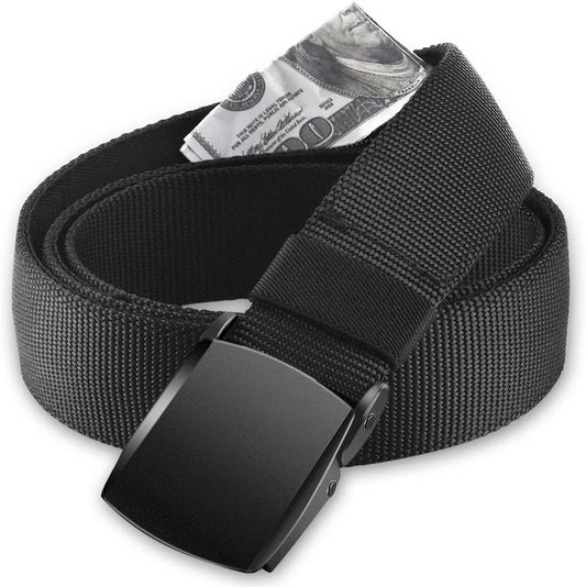AGPTEK Travel Money Belt, Hidden Money Pouch, Anti-Theft Security Waist Wallet, Secret Compartment Money Hideaway for Business Trip Jogging Outdoor Working, Fathers Dad Men Boyfriend, Black,