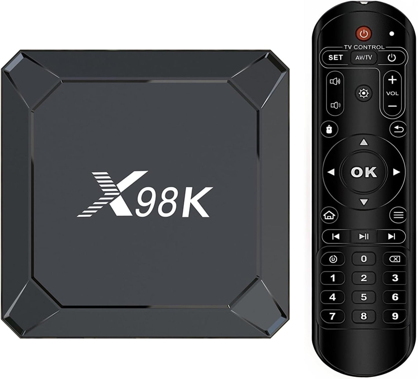 Android 13.0 TV Box, LEFFOT X98K Smart 4K Ultra HD Streaming Device for TV with HDR10+, Rockchip RK3528A Quad-Core ARM Cortex-A53, 4GB RAM 32GB ROM, Dual-Band WiFi 6, BT5.0