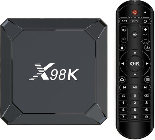 Android 13.0 TV Box, LEFFOT X98K Smart 4K Ultra HD Streaming Device for TV with HDR10+, Rockchip RK3528A Quad-Core ARM Cortex-A53, 4GB RAM 32GB ROM, Dual-Band WiFi 6, BT5.0