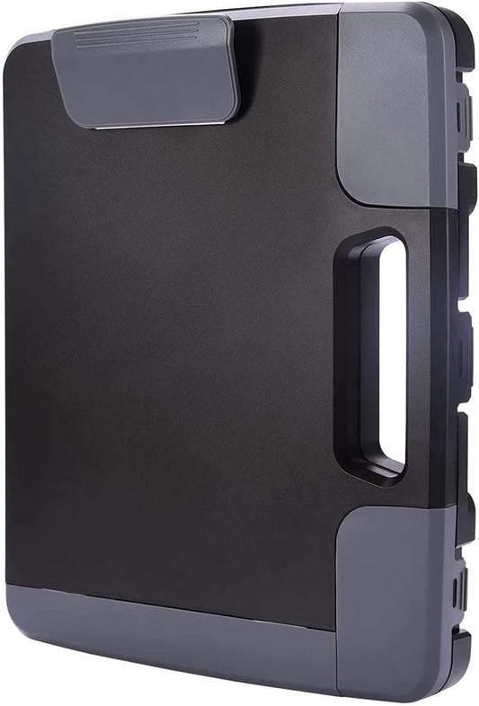Tradetop Heavy Duty Clipboard With Storage Case, Portable Handle, Side-Opening Box, Letter/Legal Size, 14.5"x12"x1.75", Office Stationery