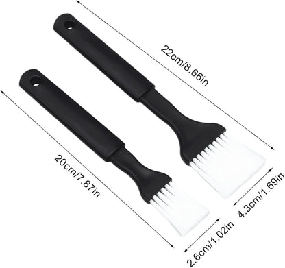 Iouyjiu Car AC Cleaner Brush, Interior Detailing Tool, Air Vent Duster, Double-Pack Cleaning Accessory, Narrow Gap Scrubber, Featuring High-Grade, PP Nylon Material