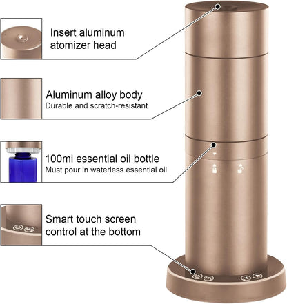 Air Diffuser for Home - Smart Fragrance Machine,Waterless Diffuser with Remote Control, Timer for Large Room, Hotel, Office