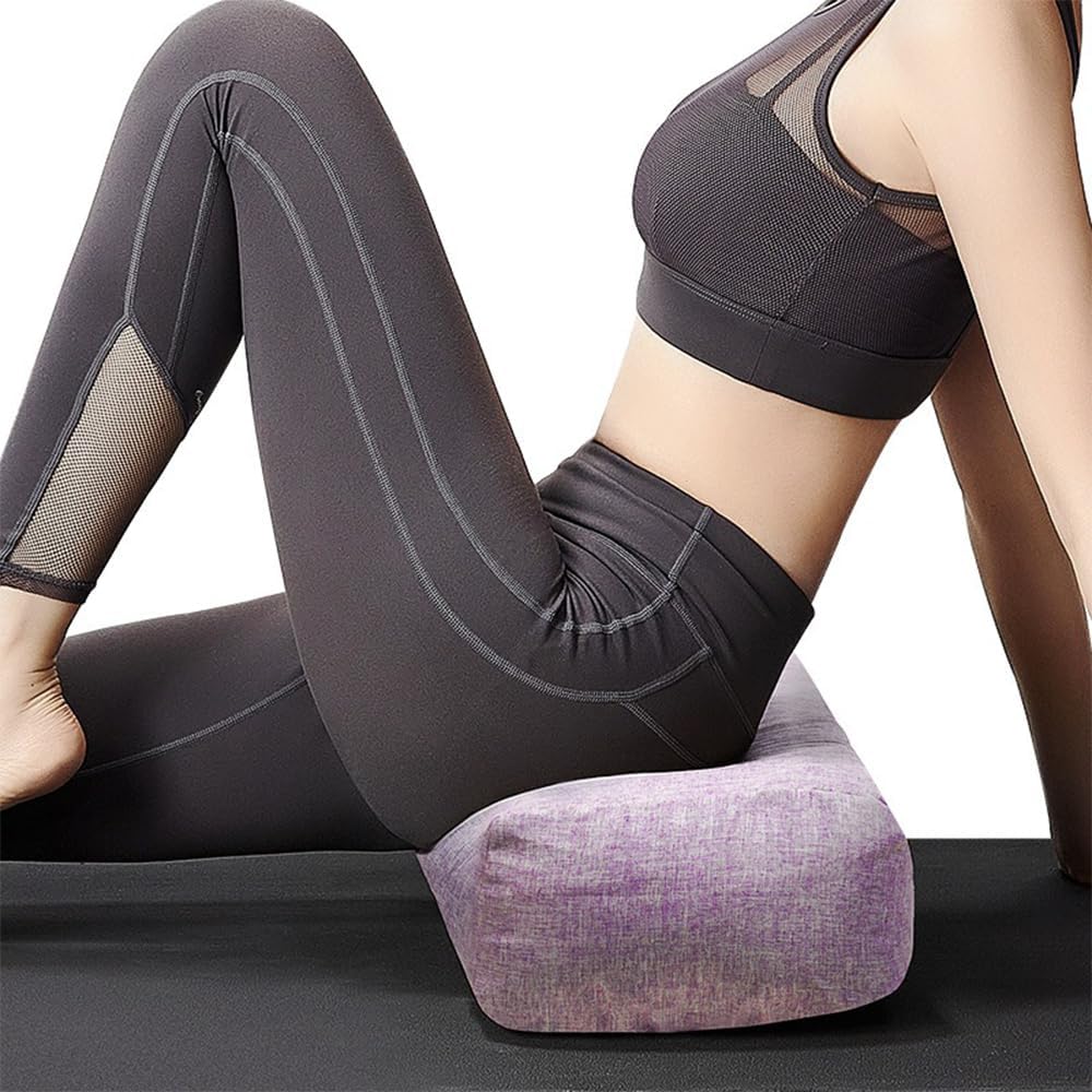 MTSDM Yoga Bolster Pillow, Versatile Rectangular Yoga Support Pillow Premium Meditation Cushion, Versatile Yoga Support Pillow, Yoga Pillow Cushion Waist Pillow Professional Auxiliary Tool