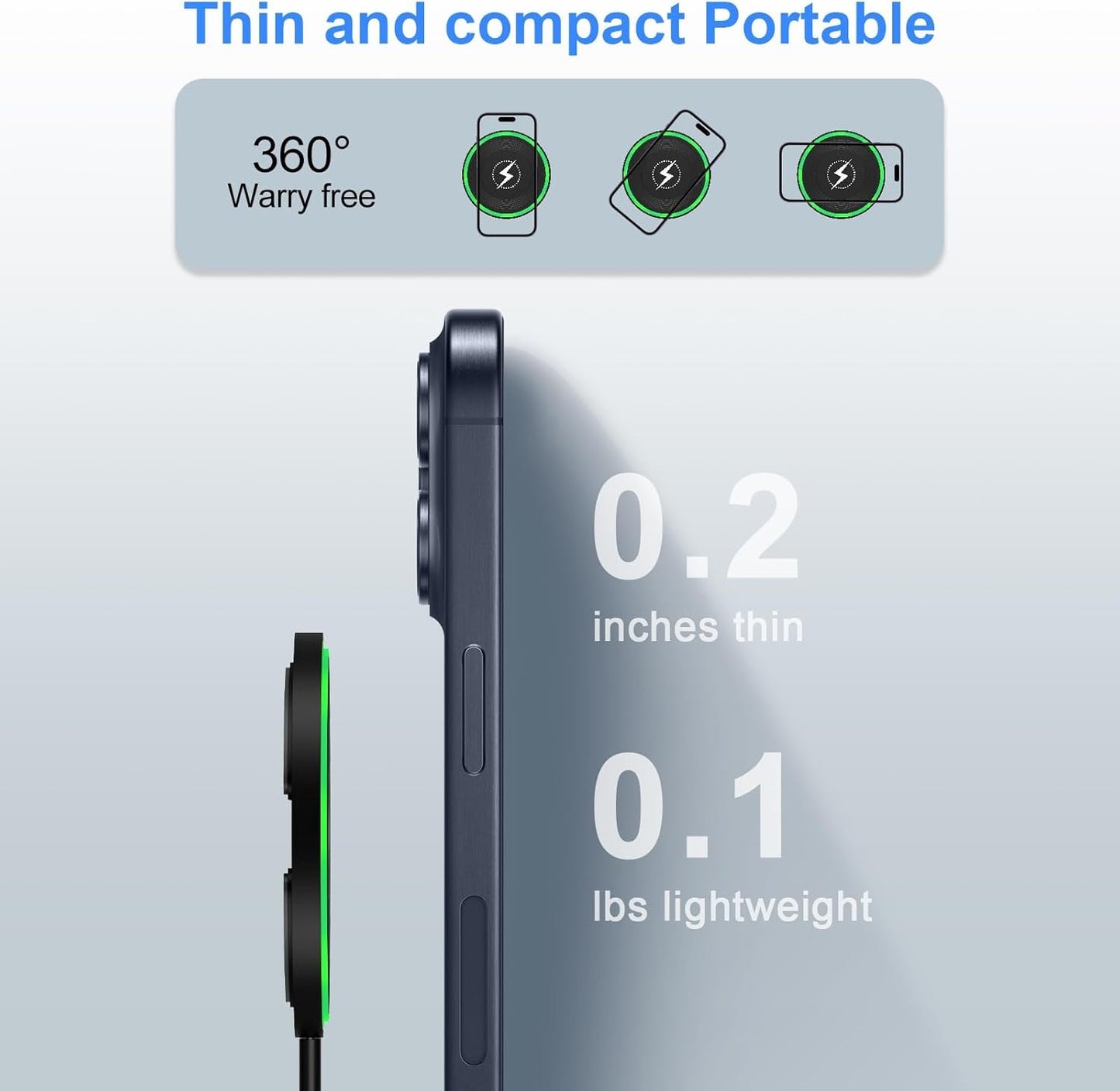 Pixel 9 Pro Wireless Charger, Fast Wireless Charging Pad for Google Pixel 9a/9 Pro/9Pro XL/9Pro Fold/8/8Pro/7/7Pro/6/6 Pro/5, Wireless Charger Android for Samsung S25 Ultra/Z Flip6/ Fold 6, iPhone 16