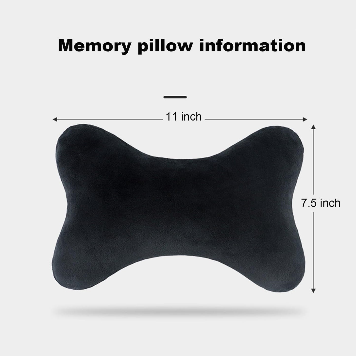 Car Neck Pillow(2 Pack), Softness Car Memory Headrest Pillow, Comfort Breathable Car Neck Support Pillow with Removable Cove for Relieve Fatigue Pain/Comfortable Ergonomic Design