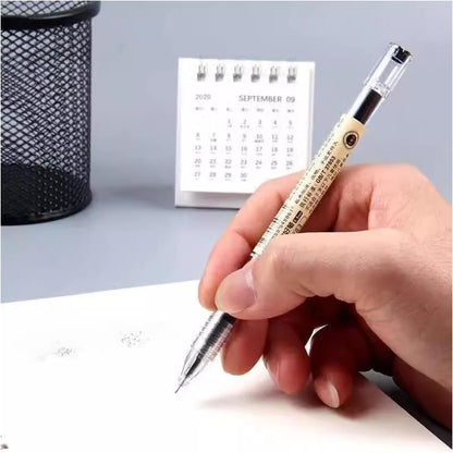 BEMLP Gel Ink Pen Extra Fine Point Pens Ballpoint Pen 0.35mm Black for Japanese Office School Stationary Stationery Supply 12 Pieces