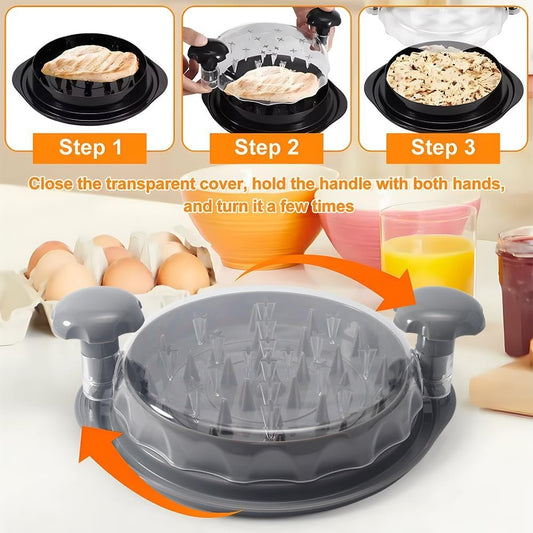 TOOLTROVE Chicken Shredder Tool Twist Meat Grinder & Meat Tenderizer Cool Kitchen Gadgets Meat Shredder Tool Twist with Anti-Slip Mat BPA Free Chicken Breast Shredder Meat Chopper Kitchen Tools
