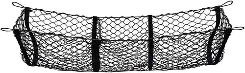 Three Pocket Mesh Storage Net, Mesh Trunk Cargo Net Storage Organizer, Heavy Duty Black Mesh 3 Pocket Trunk Cargo Organizer for Car, Van, SUV Pickup Truck Bed