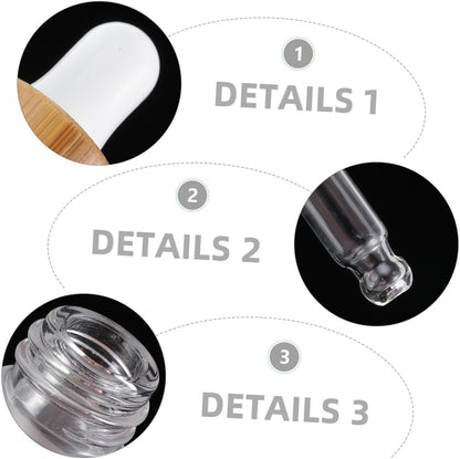 Roll over image to zoom in       3+ Vaguelly 12Pcs Dropper Makeup Bottles Essential Oil Dispenser Container with Airtight Seal for Perfumes Aromatherapy and DIY Liquid Samples Travel Friendly
