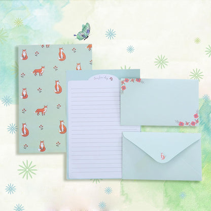 90PCS Stationery Kit - Cute Writing Stationery Paper & Envelopes Set (60 Papers + 30 Envelopes)