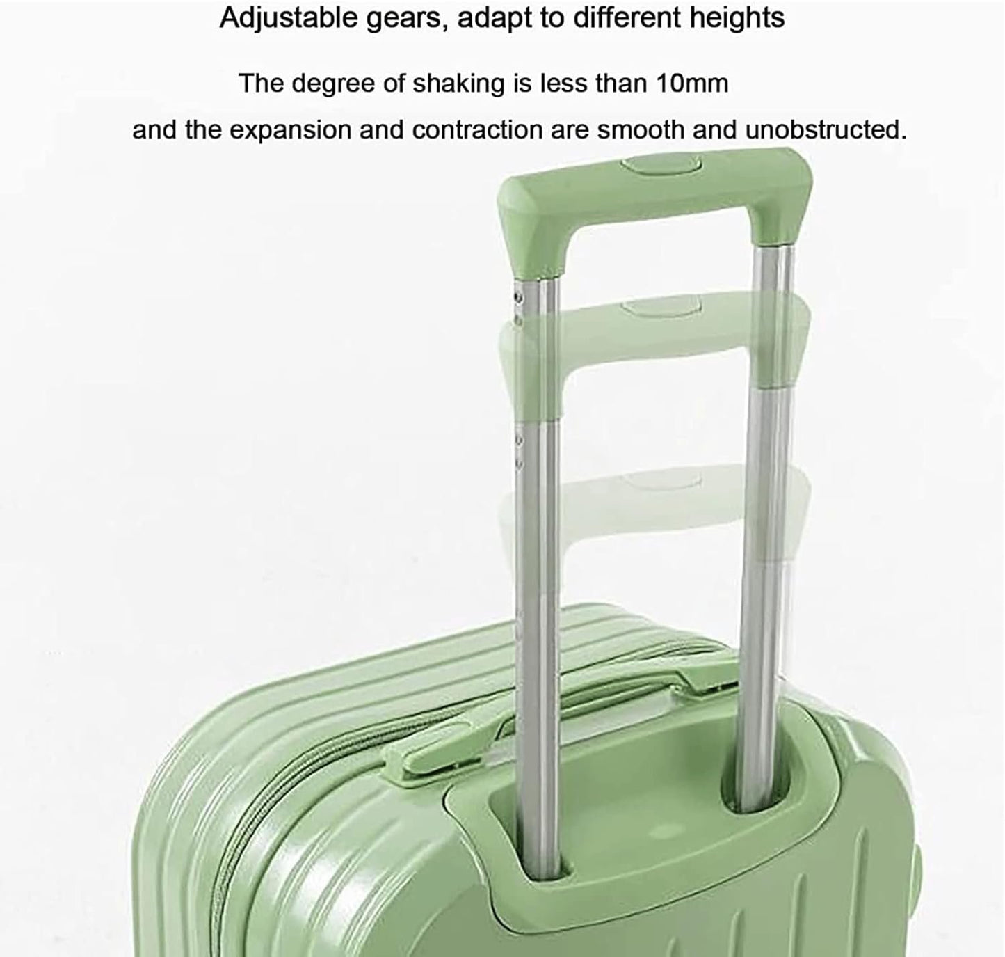 LANAZU Wheeled Suitcases Portable Luggage Large Capacity Luggage Hard Suitcases Safety Combination Lock Hand Luggage (Yellow), yellow