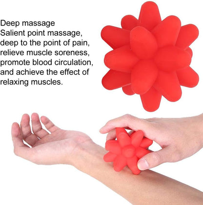 Silicone Massage Ball, Ball for Trigger Point Massage - Deep Tissue Massager for Myofascial Release - Mobility Ball for Exercise & Recovery, Foot Acupoint Trigger Point Massage Tool