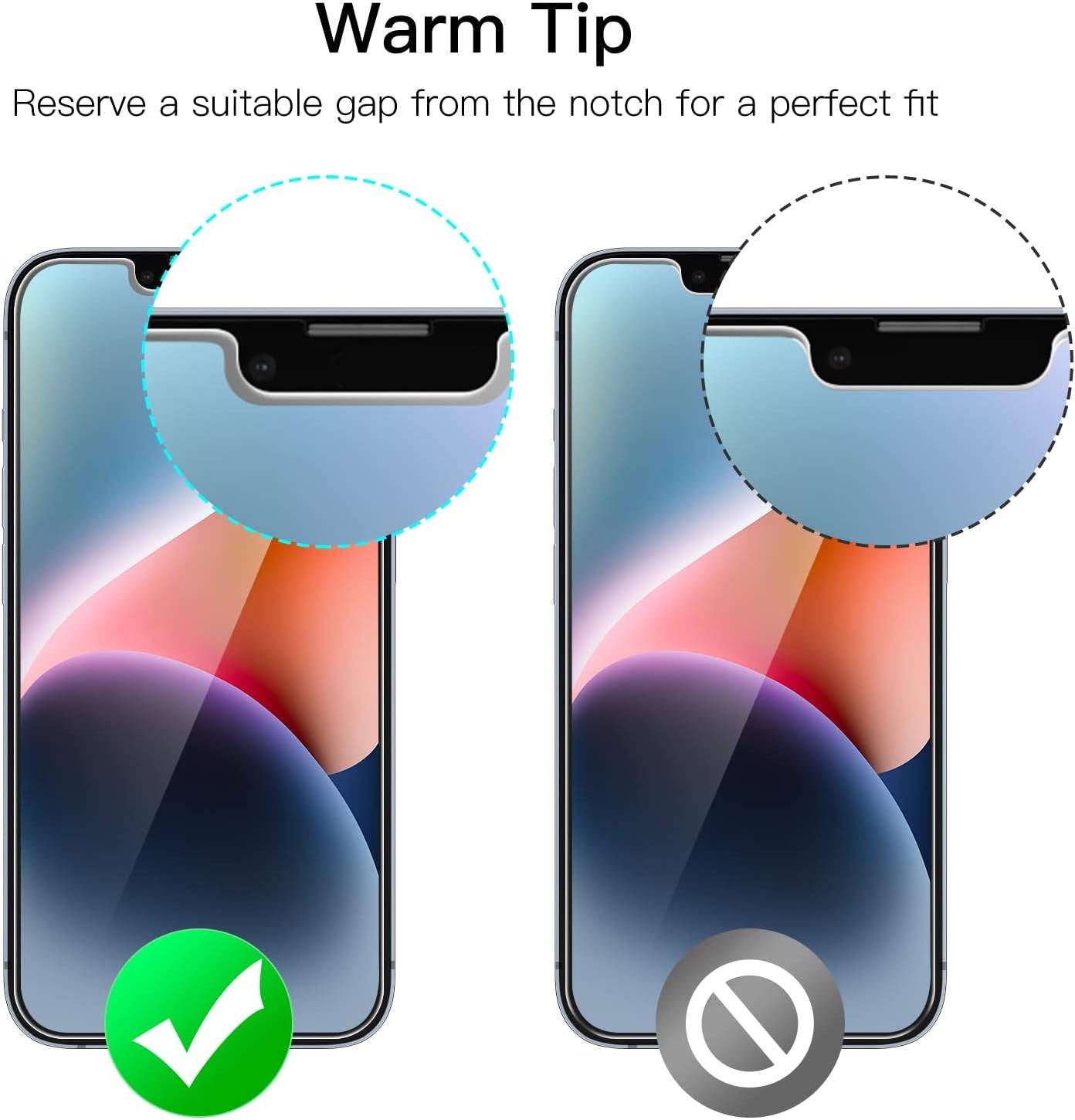 JETech Screen Protector for iPhone 16e 2025, iPhone 14 6.1-Inch, Tempered Glass Film, 3-Pack