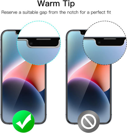 JETech Screen Protector for iPhone 16e 2025, iPhone 14 6.1-Inch, Tempered Glass Film, 3-Pack