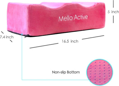 Mello Active BBL Pillow for Post-Surgery Recovery – Doctor-Recommended, Firm & Lightweight Cushion for Quick Healing – Portable Support for Car, Office & Home – Ultimate Comfort & Stability Pink