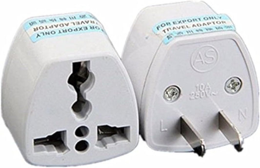 ANRANK 2 Pack UAE25010AK High Performance Universal UK/EU/AU to US Adapter Travel Power Plug Adapter Converters