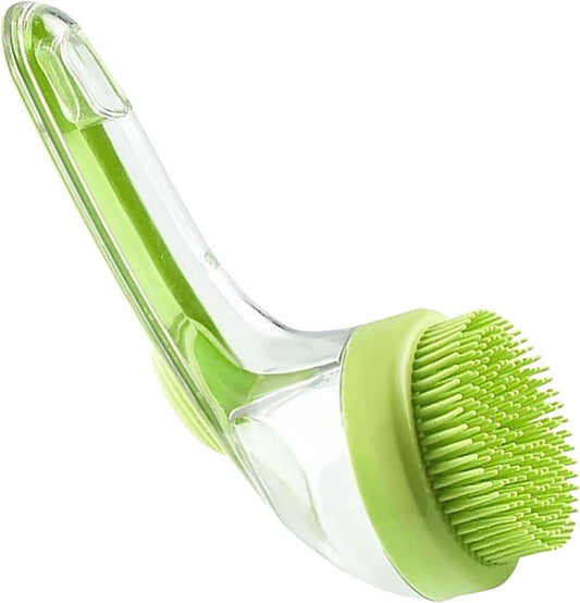 Spazzola Da Doccia Per Cani | Spazzola Lavaggio Cani,Setole Silicone Antiscivolo Massaggiante Per Gatti Cuccioli Doccia E Bagno Di Schiuma Abbondante E Un Portashampoo Integrato, Massimizzand