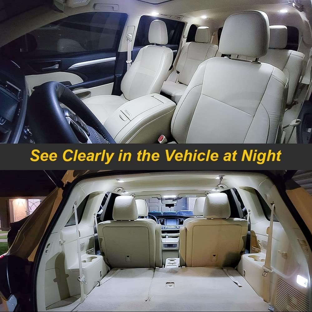 LED Interior Light Kit Replacement for Mitsubishi Outlander 2022 2023 2024, Super Bright 6000K White