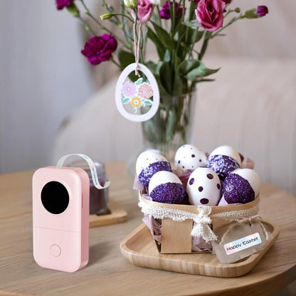 Label Maker Machine, Phomemo D30 Portable Bluetooth Label Printer with Tape Label Maker Handheld, Multiple Templates Available for Smartphone Easy to Use for Office Home Organization USB Rechargeable