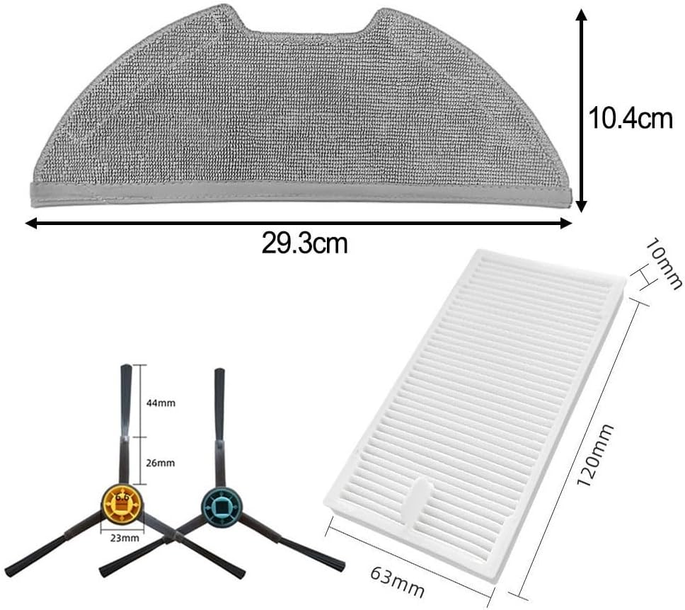 Per Eureka E20 Plus Essential Cleaning Accessories Pack include filtri affidabili, panni morbidi e spazzole laterali funzionali (B)