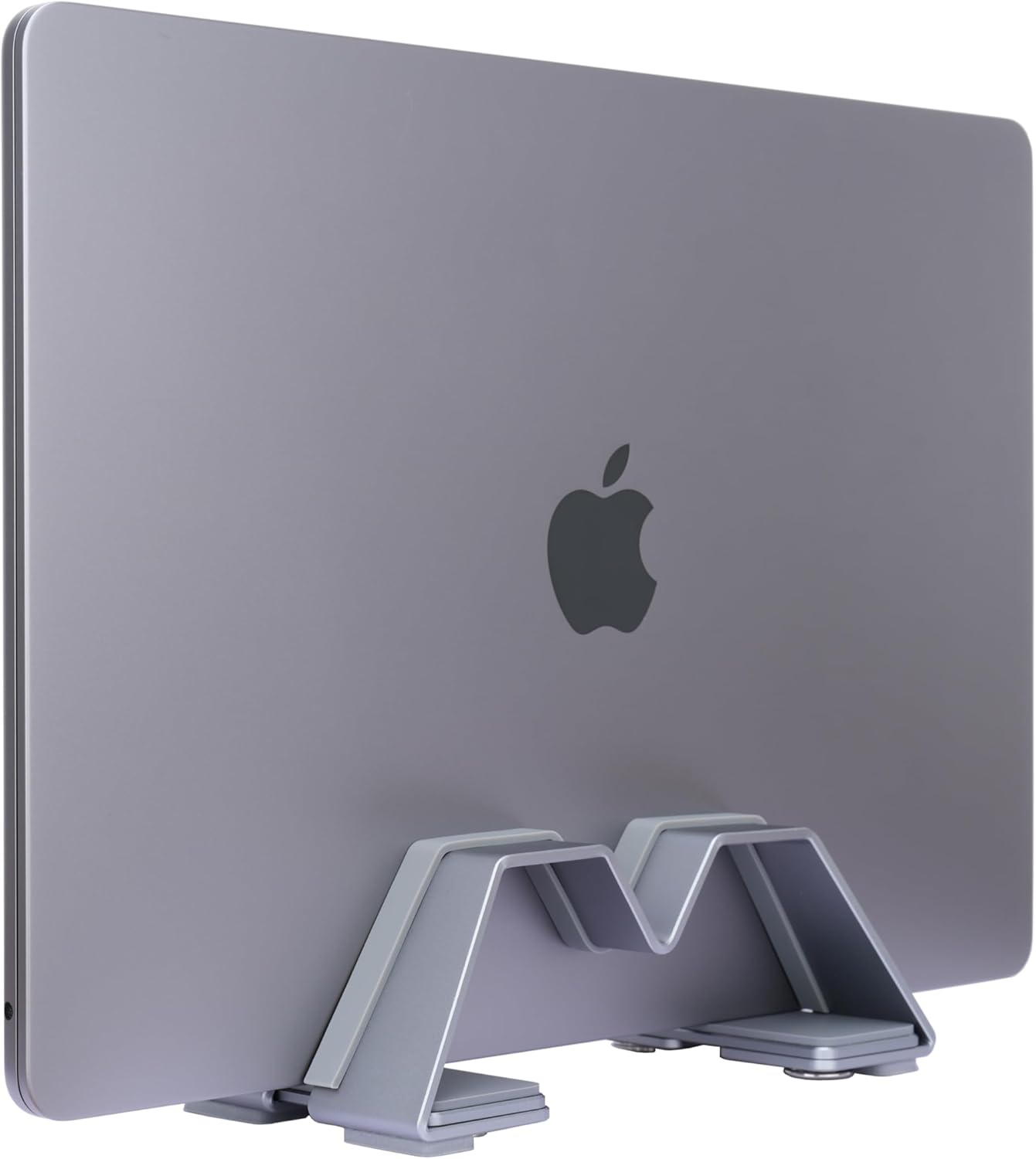 Psitek Adjustable Vertical Laptop Stand - Aluminum, Universal Fit for All Laptops (10-30mm Thickness) - Fashion Design, Adjustable Width, Anti-Slip & Scratch-Resistant, Patented Design