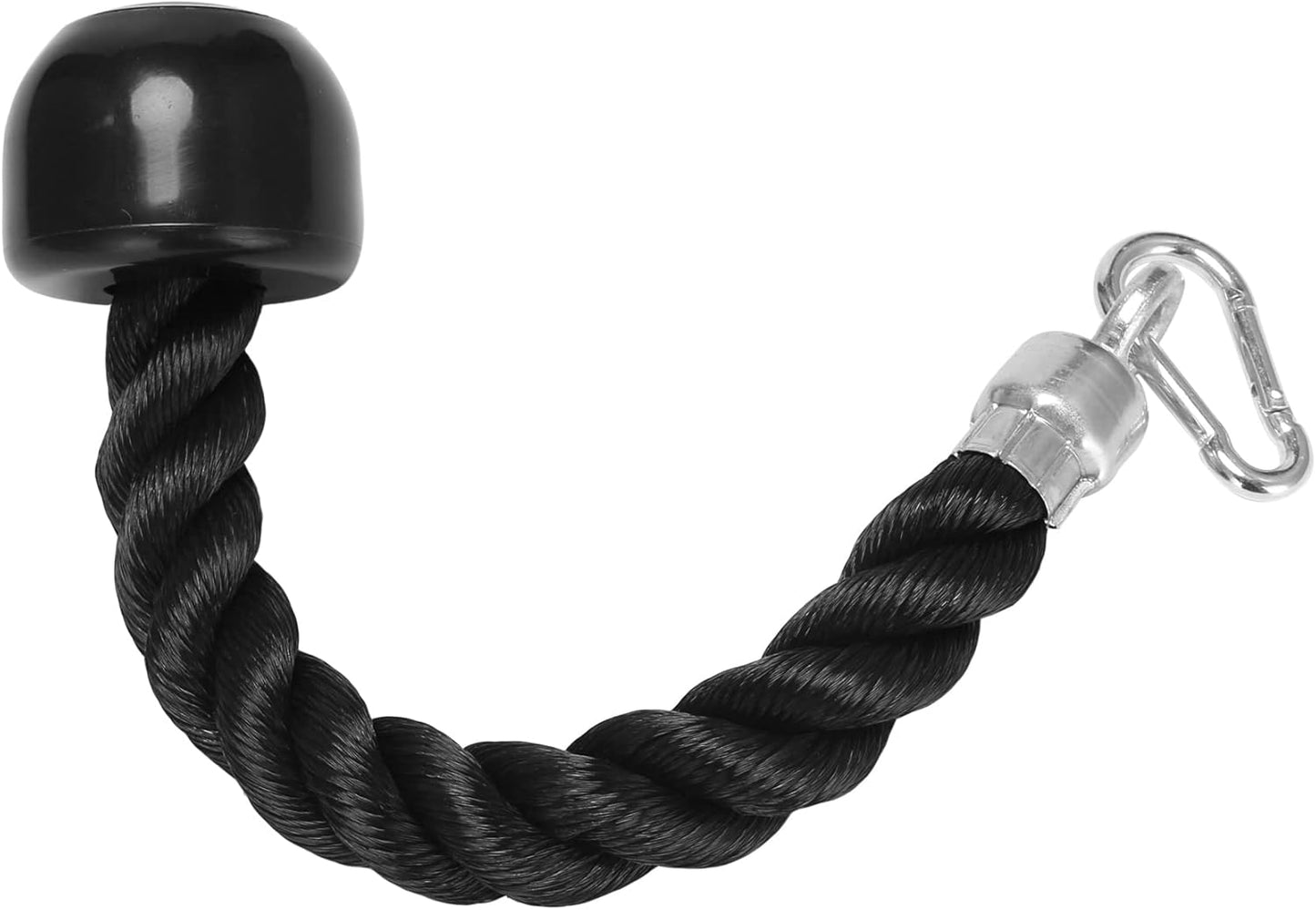 Oidnvay Heavy Duty Tricep Pull Down Single Rope with Snap Hook, Fitness Attachment Cable Machine Pulldown Rope Gym