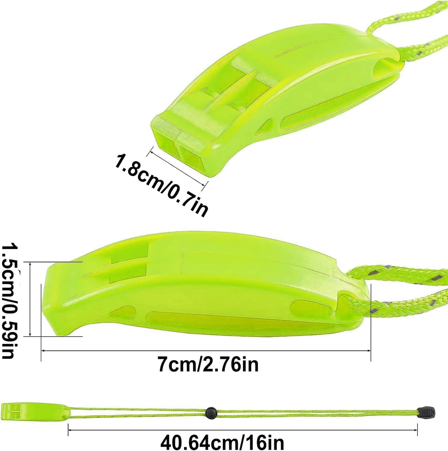 Uoqpty Camping Whistle | Safety Whistles - 120+ Db Loudness Adjustable Lanyard Hiking Tool Survival Gear for Backpacking Boating School Lifeguard Coaching