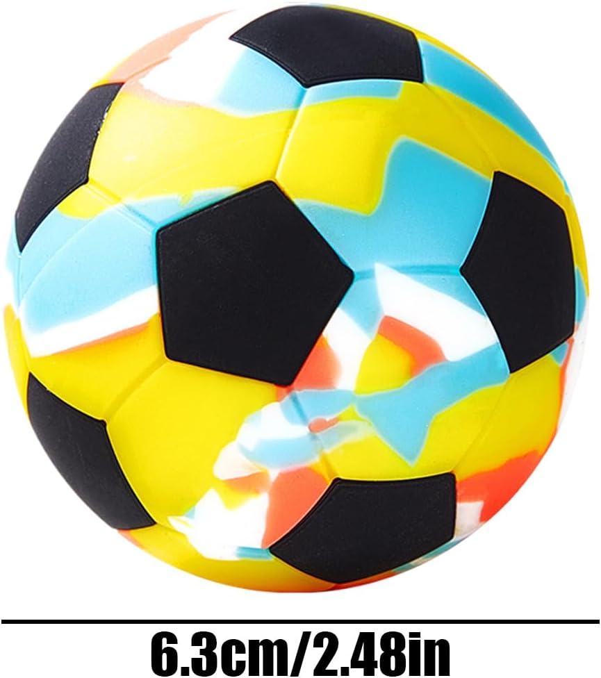 Pallina Massaggi Muscolari | Pallone da Calcio Massaggiante per Muscoli | Attrezzo Sportivo in Silicone, Elastici per Yoga, Palestra e Spostamenti, Adatta per Mani, Piedi e Schiena
