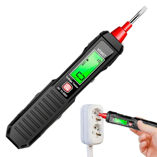Voltage Tester, Contactless Circuit Checker, Digital Display Pen, 6.54 Inches, Voltage Monitor for Automotive, Home, Fridge, 12-300V AC, Electrical Safety Tool