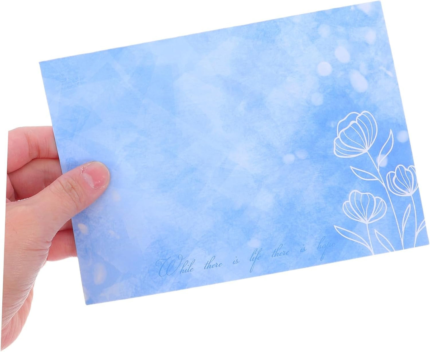 Holibanna 10Set Writing Paper Set with Envelopes Vintage Romantic Design Stationery for Craft Projects