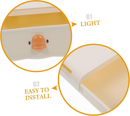 DOITOOL Under Desk Pull Out Drawer Organizer Multi Functional Storage Box for Office Supplies Fun Cartoon Design for Efficient Workspace Organization for Personal Items and Stationery