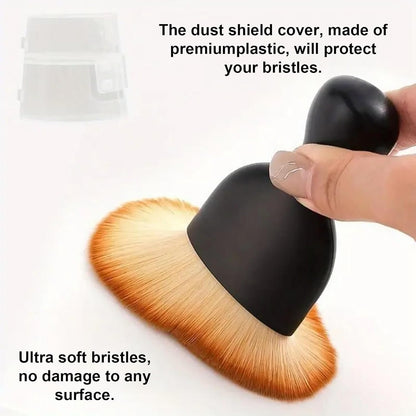 MAEZOE 4-Pack Automotive Interior Dusting Brush with Protective Case, Car Interior Accessories Cleaning Soft Brushes for Interior, Home, Office, Scratch-Free PP Material