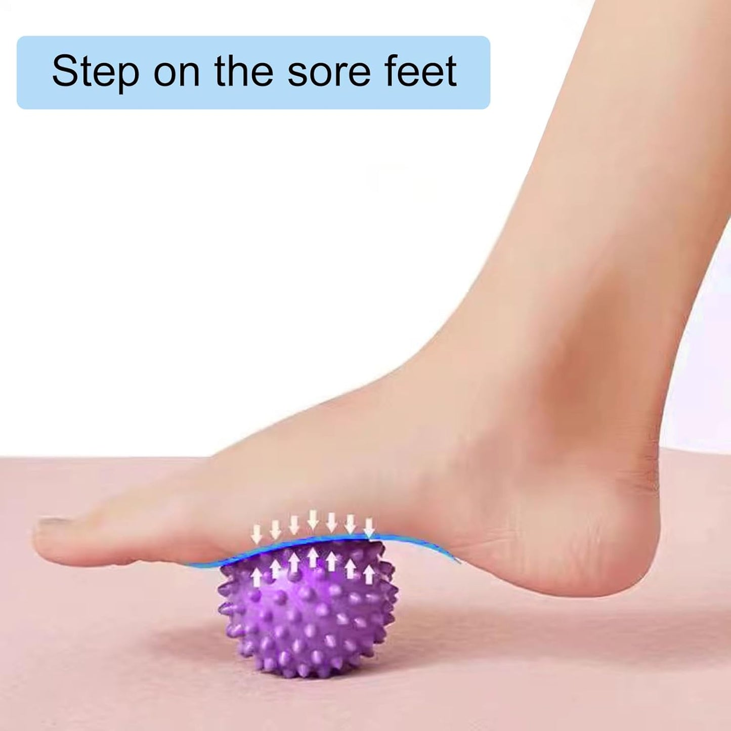Nutabevr 3 Pieces Massage Ball Set Sports Stress Relief Self Massage Reflexology Trigger Point Massage Stress Exercise Muscle Recovery