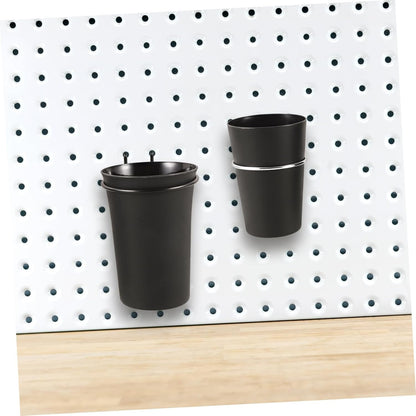 DIYEAH 2pcs Pegboard Organizer with Strong Bracket Design for Tool Storage Easy Install Wall Mount Drill Organizer Includes Cup Holders for Workspace Organization