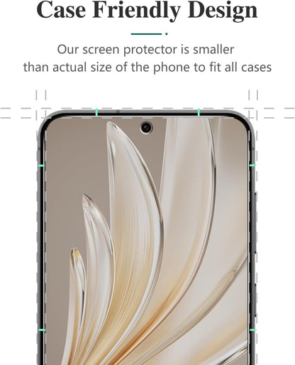 Pokolan [2+2 Pack] Privacy Screen Protector for Samsung Galaxy S24 FE with Camera Lens Protecor, Anti Spy Private Tempered Glass Film, Case Friendly, 9H Hardness