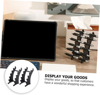 FOMIYES Pen Pencils Display Rack Makeup Store Eyeliners Holder Acrylic Lipstick Organizer Desk Accessory