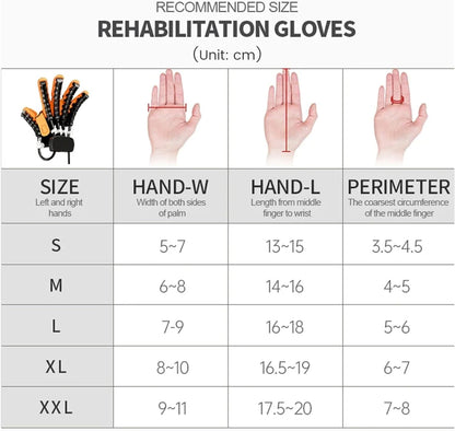 XGXHIN Robotic Stroke Recovery Gloves, Adjustable Finger Rehabilitation Trainer for Hemiplegia, Arthritis, Right and Left Hand
