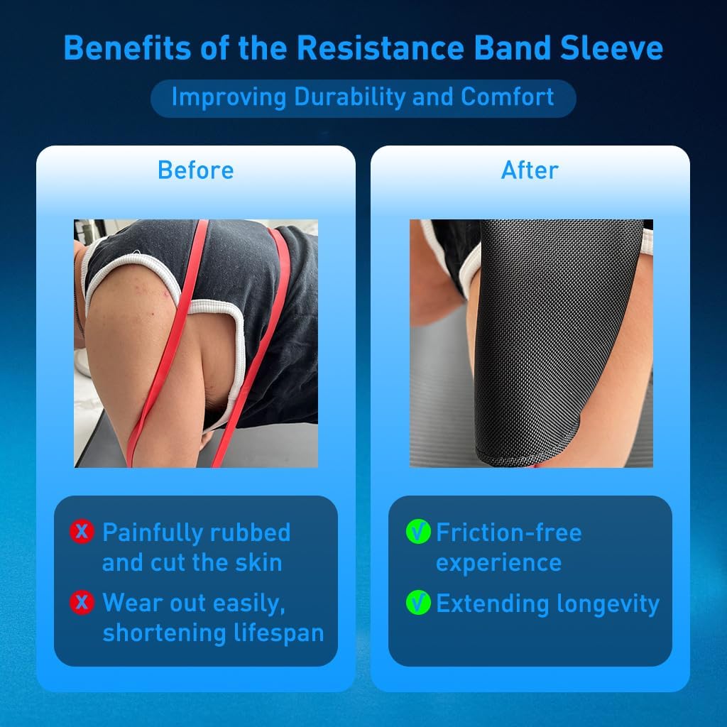 FYGL 2-in-1 Extender Belt & Resistance Bands Sleeve - Ideal for Speediance Gym Monster & All Gym Machines - Ultimate Home Gym Accessories for Pulley & Cable Systems, Solving Arm-Rubbing Woes
