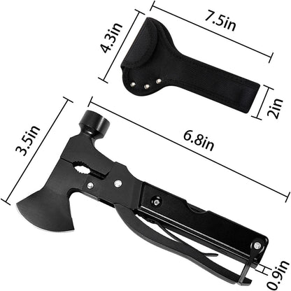 Fathers Day Gift Ideas Dad Gifts for Dad from Daughter Son Kids Wife Birthday Gifts for Men Him Husband 14-in-1 Multitool Camping Hatchet Christmas Stocking Stuffers Cadeau Homme Pour Papa