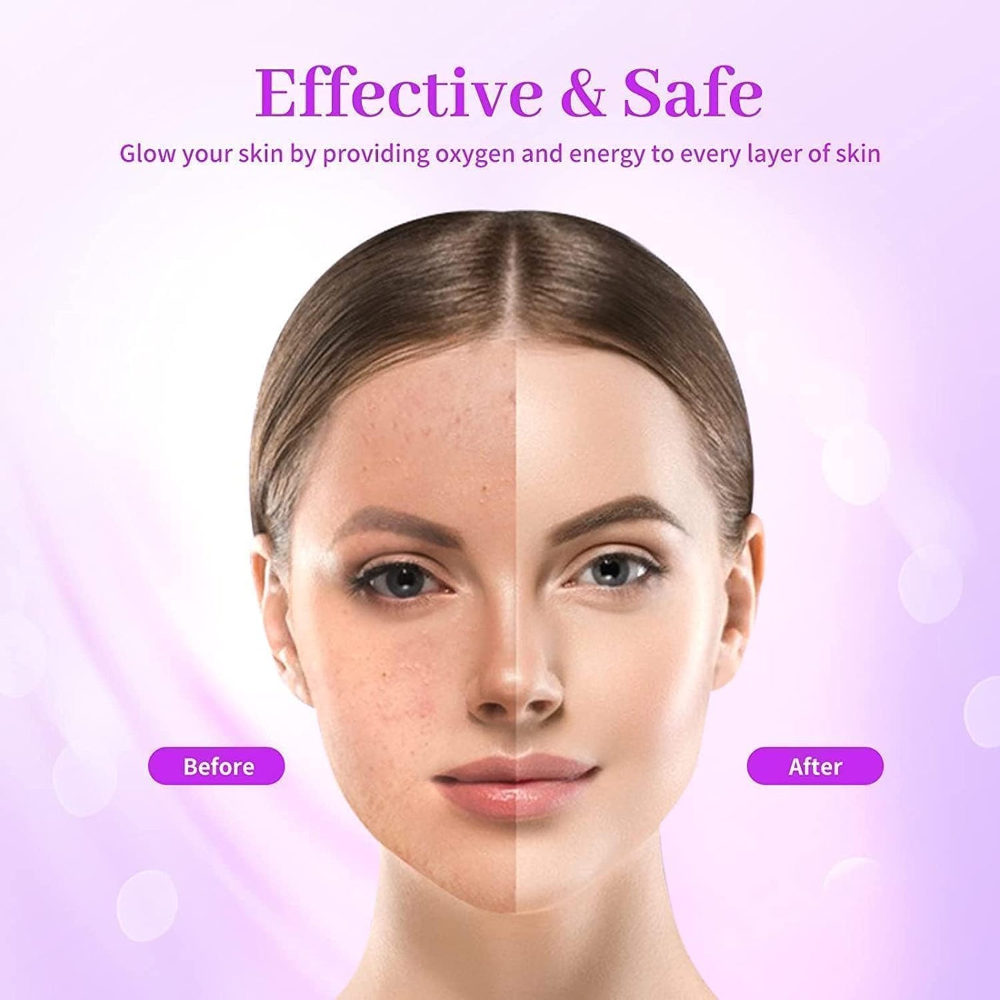 PFATURKHN Handheld Red Light Electrotherapy High Frequency Cosmetology Instrument,Portable 5 in 1 High Frequency Facial Machine,Anti-Aging Skin Care Device for Acne, Wrinkles & Hair Growth