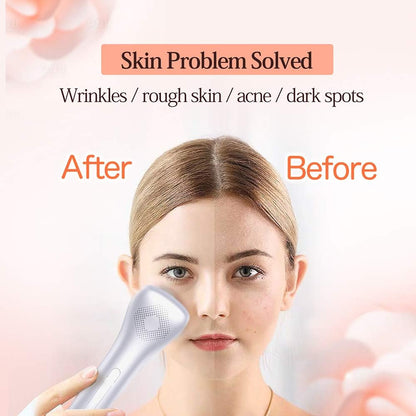 Skin Care Beauty Device, Facial Cleaner,Hot and Cold Skin Care Facial Massager Device,Ion Induced Deep Cleaning With High Frequency,Nourishing Importing,Remove The Dirt,Firming Skin,Prevent Acne And Wrinkles,USB Rechargeable