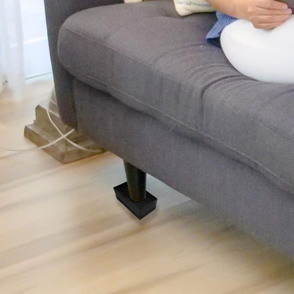 Pack of 2 Bed Risers, Furniture Risers, Rectangular Heavy Duty Bed Lifts Raisers, Couch Risers, Table Risers for Desk, Chair, Sofa, Fridge (4.7cm/1.9in Height)