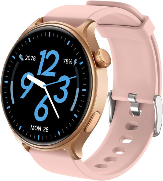 GTR2 Smart Watch in Black, Navy Blue, Glacier White, Blossom Pink - Your Health & Fitness Companion Gold and Pink (Pink)