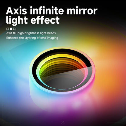 Jungle Leopard Prism6 MAX X3 120mm ARGB PC Case Fan - 3-Sided Infinite Mirror & Axis Infinite Mirror Light Effectï¼Œ800-1850Â±10% RPM 120mm PWM Case Fan for PC Case(Triple Pack Black)