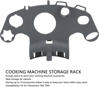 Storage Box for Kitchen Machine, Up to 10 Accessories Storage for Kitchen Utensils, ABS Gadget Set for TM5 TM6