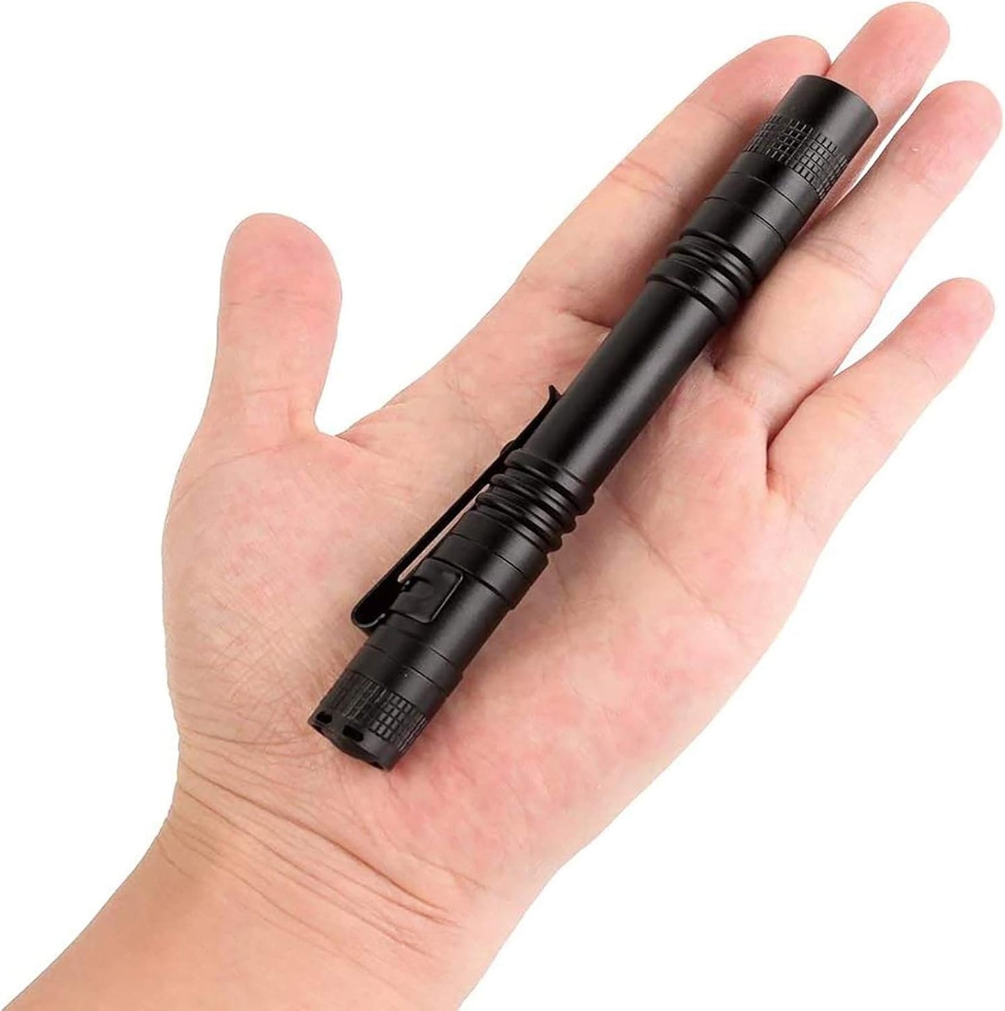 POCKETMAN LED Penlight Flashlight Tactical Torch Small Flashlight Pocket-Size Pen Flashlight with Clip for Lighting (5 Pack)