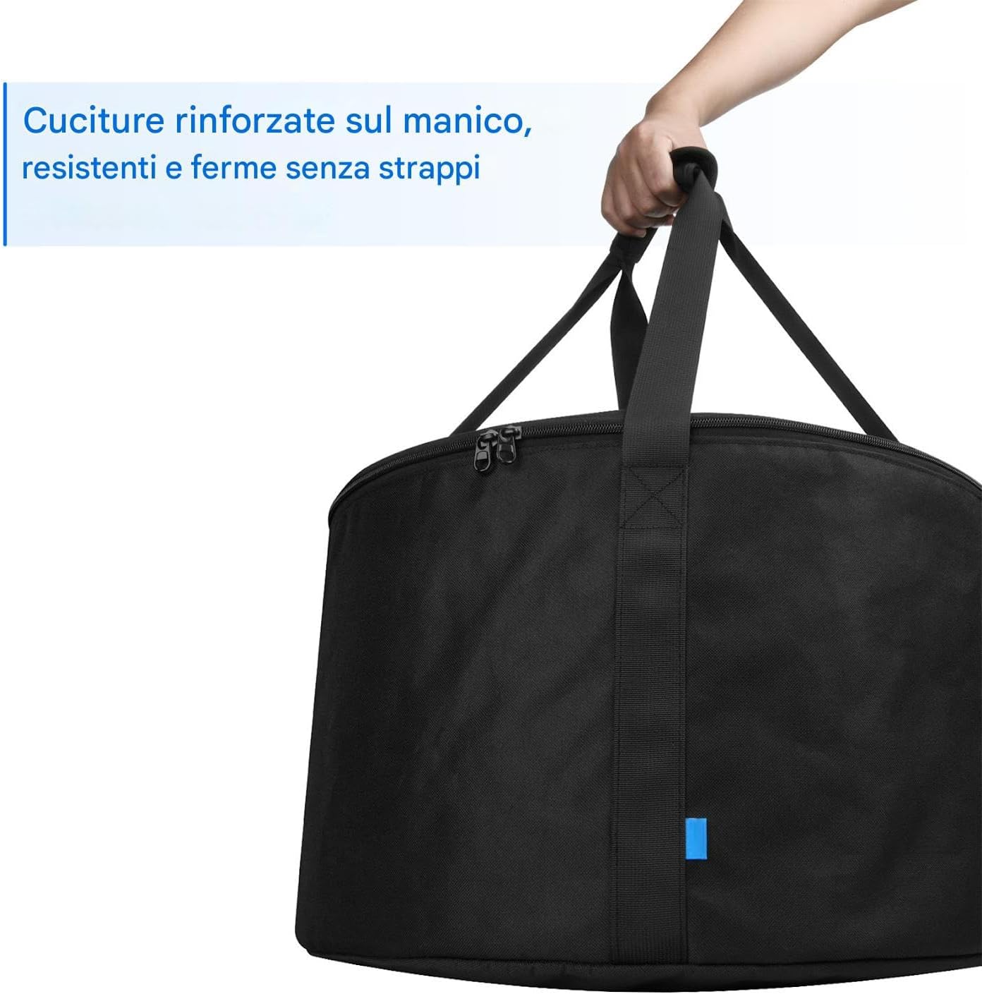 Firebowl Carry Bag, Portable Storage Case, 18.9x18.9in Diameter Fit, Two Way Separation Zipper, Authentic Camping Gear for Outdoor, Fire Bowl, Transport, Travel, Use Solution